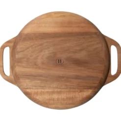 Hugo Kennis borrelplank groot - bruin - ø26 cm
