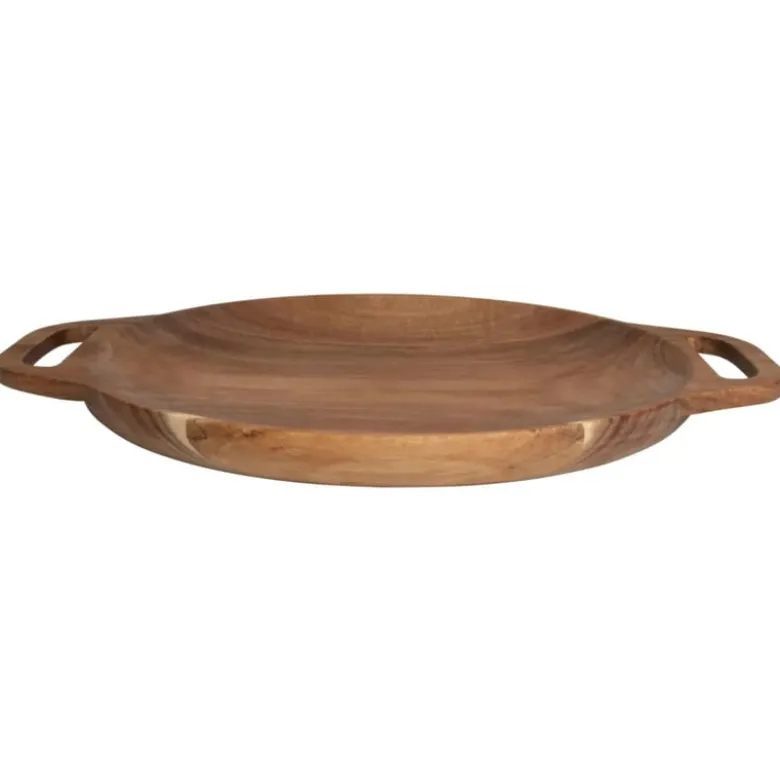 Hugo Kennis borrelplank groot - bruin - ø26 cm