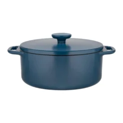 Hugo Kennis braadpan met deksel - gietijzer - blauw/zwart - ø24 cm