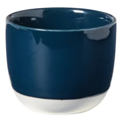 Hugo Kennis koffiemok - blauw/wit - 180 ml