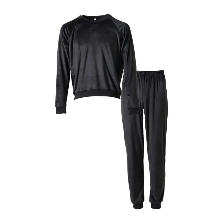Huispak 2-delig - zwart - maat L/XL