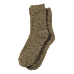 Huissok fluffy - groen - one size