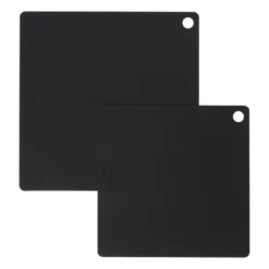 Inductiebeschermer siliconen - zwart - set van 2
