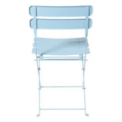 Inklapbare bistrostoel Kos - blauw - 84x48x42 cm