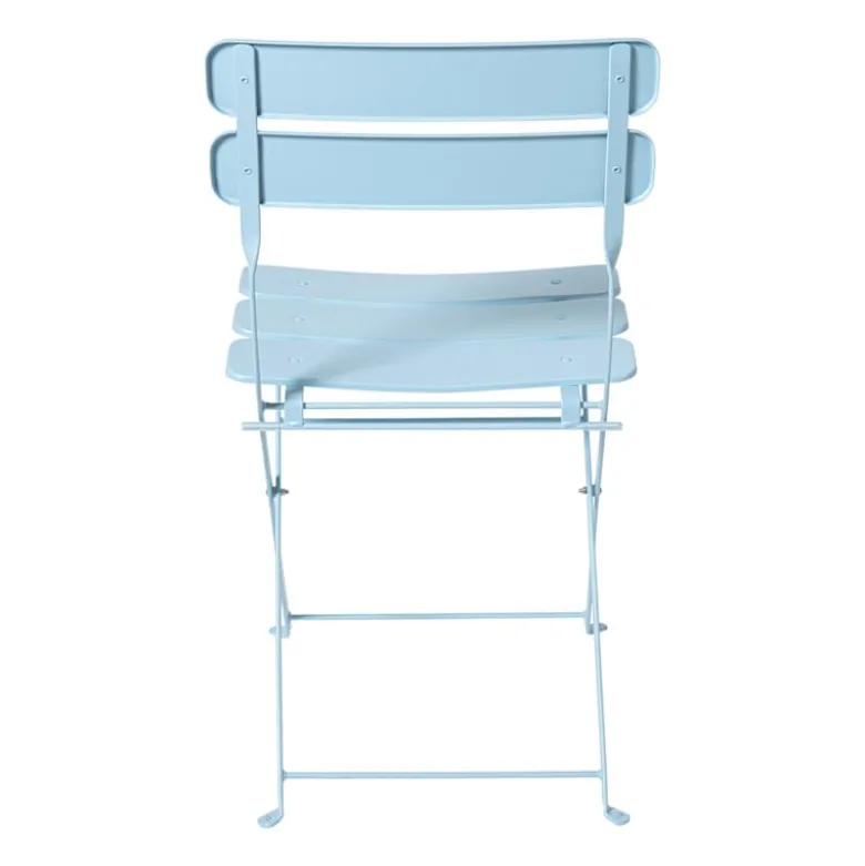 Inklapbare bistrostoel Kos - blauw - 84x48x42 cm
