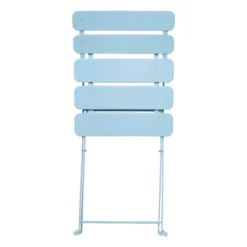 Inklapbare bistrostoel Kos - blauw - 84x48x42 cm
