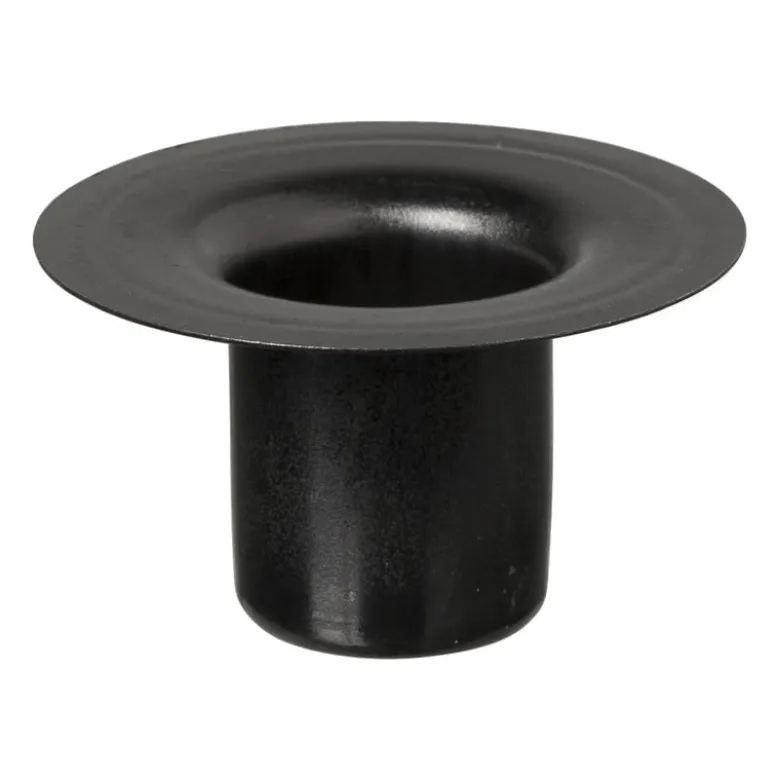Kaarsenhouder voor fles - zwart - ø5x2.6 cm