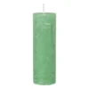 Kaars rustiek - appel groen - ø5x15 cm