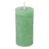 Kaars rustiek - appel groen - ø5x10 cm