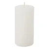 Kaars rustiek - wit - 5x10 cm