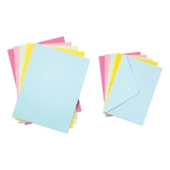 Kaart met enveloppen - multikleur - set van 24