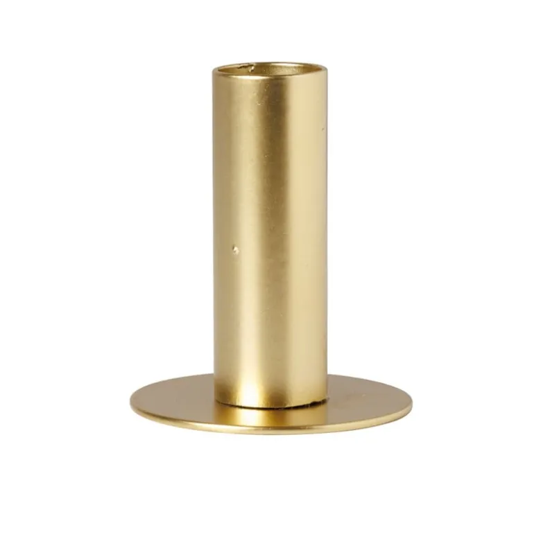 Kandelaar middel - goud - ø6x7 cm