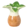 Kandelaar palmboom - multikleur - 10x9.5x11 cm