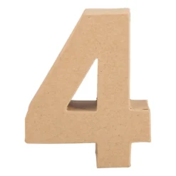 Kartonnen cijfer 4