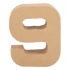 Kartonnen cijfer 9