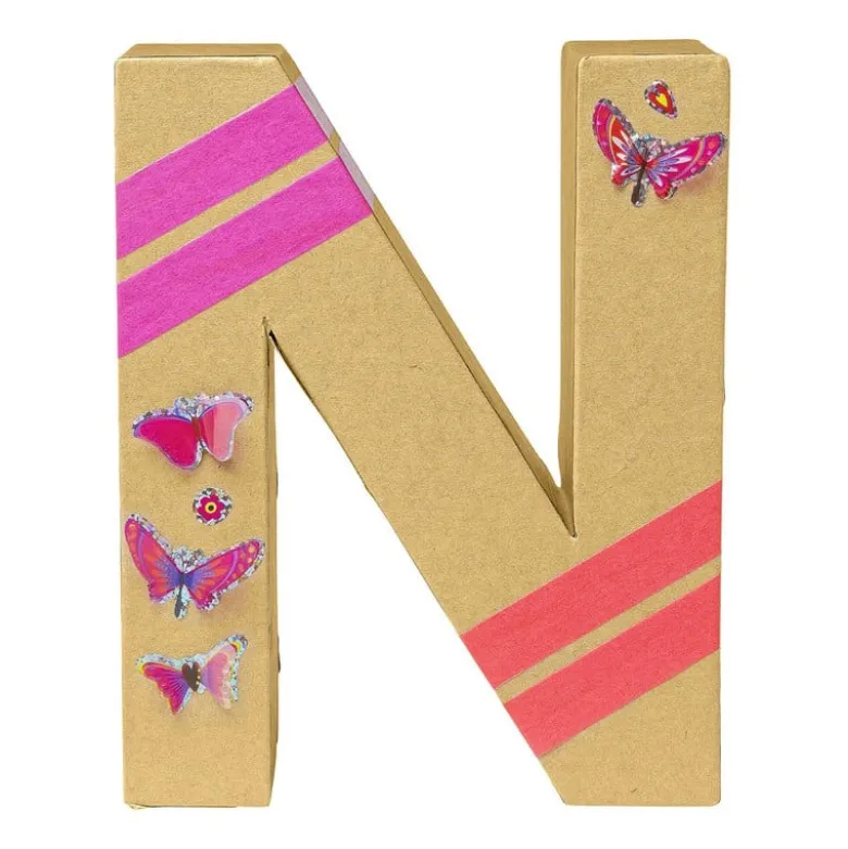 Kartonnen letter N
