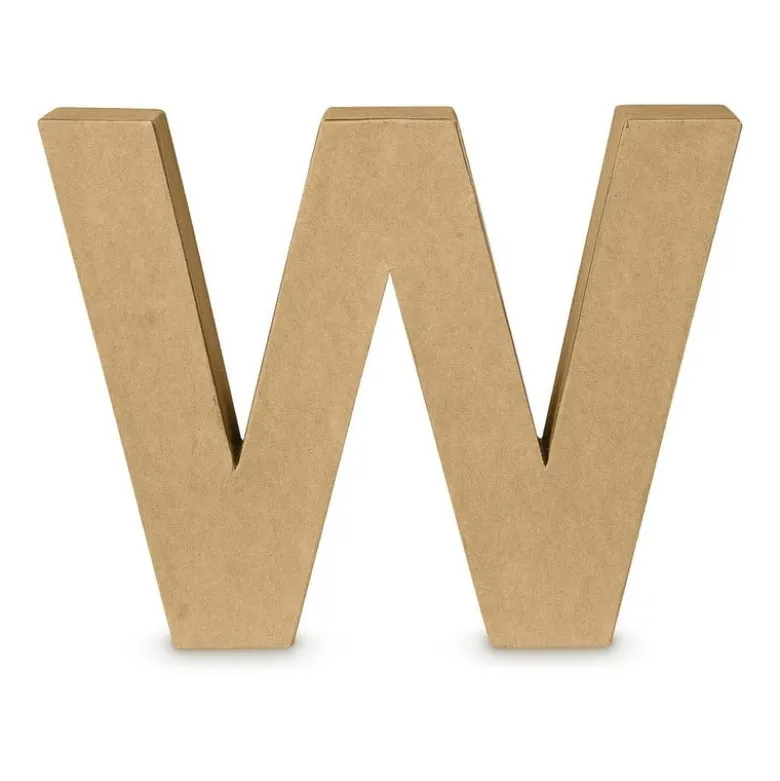 Kartonnen letter W