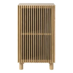 Kast Japandi met deur - bruin - 80x45x33 cm