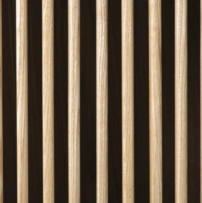 Kast Japandi met 2 deuren - bruin - 80x72x33 cm