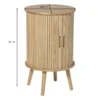 Kast Uppsala rond hoog - naturel - ø40x65 cm