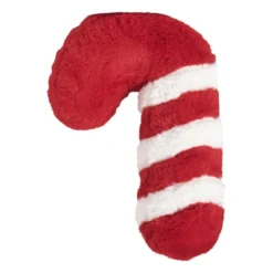 Kerstknuffel zuurstok - rood/wit