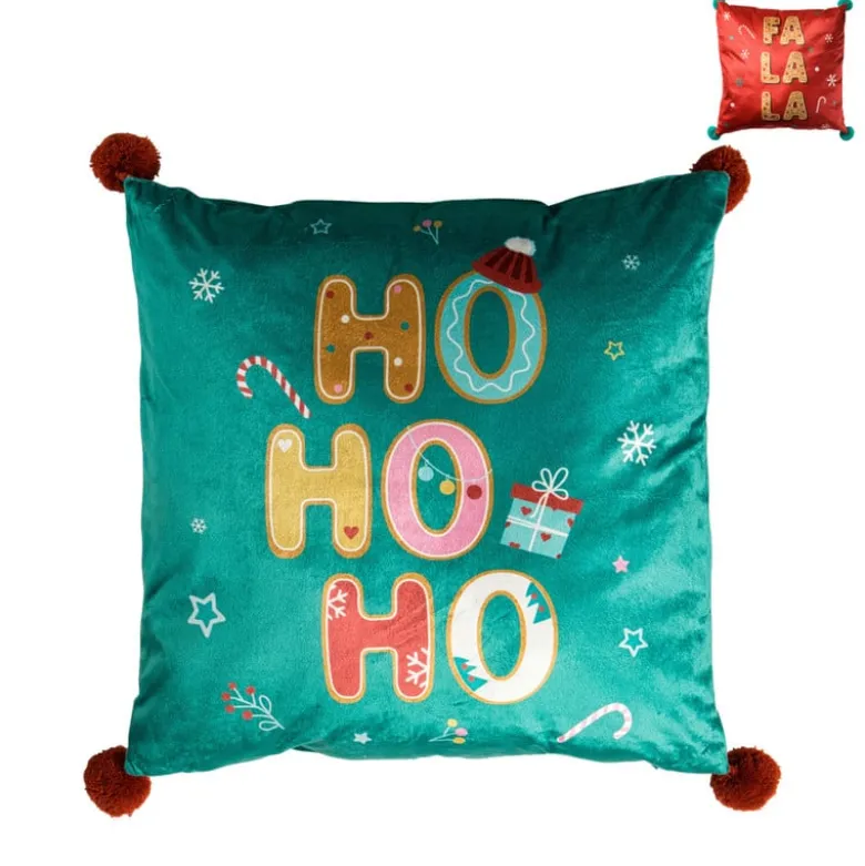 Kerstkussen ho ho ho - 45x45 cm - diverse varianten