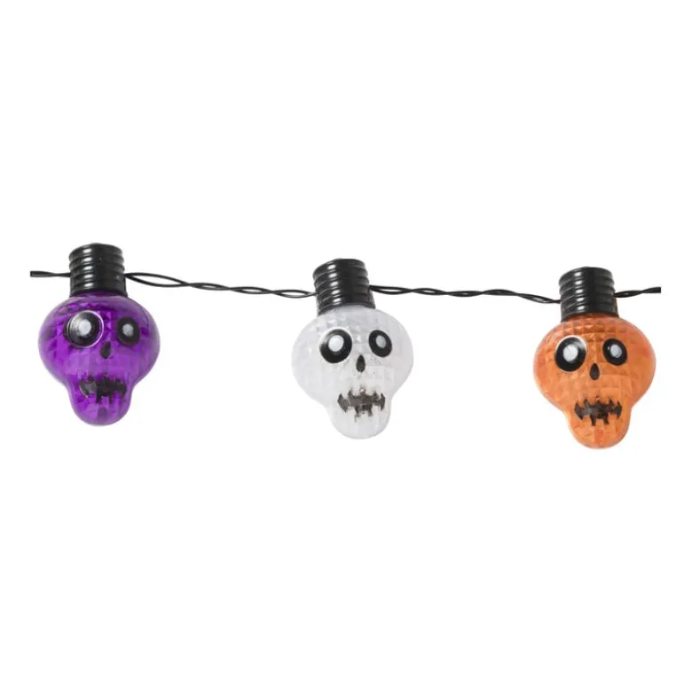 Ketting met lichtjes - skelet - ø44 cm