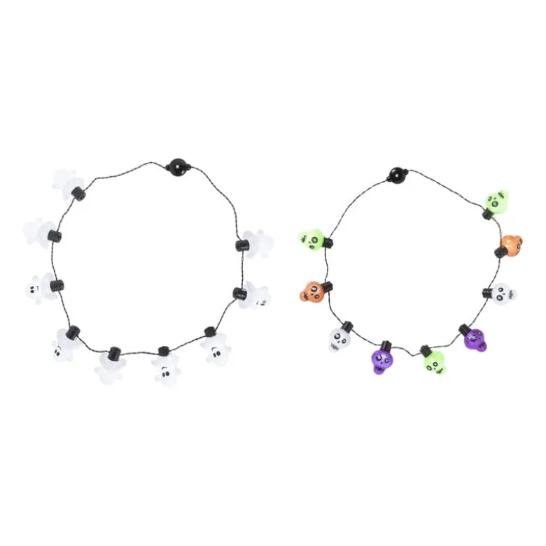 Ketting met lichtjes - spookjes - ø44 cm