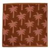 Keukendoek palmboom - roze/bruin - 50x50 cm