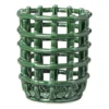 Keukengerei pot keramiek - groen - ø13.5x17 cm