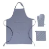 Keukenschort denim - blauw - 65x85 cm