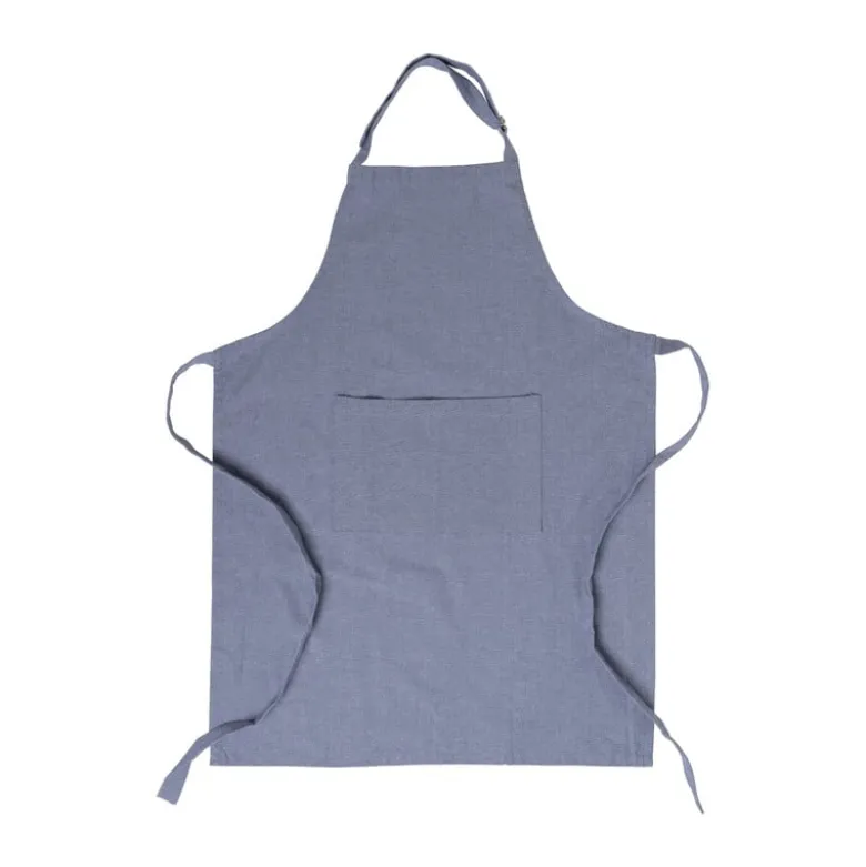 Keukenschort denim - blauw - 65x85 cm