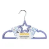 Kinder kledinghanger ster - vilt - paars - set van 5