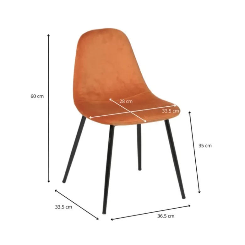 Kinderstoel Ivy - terra - 60x36.5x33.5 cm