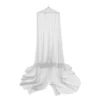 Klamboe met ring - 2-persoons - wit - ⌀60x230x1000 cm