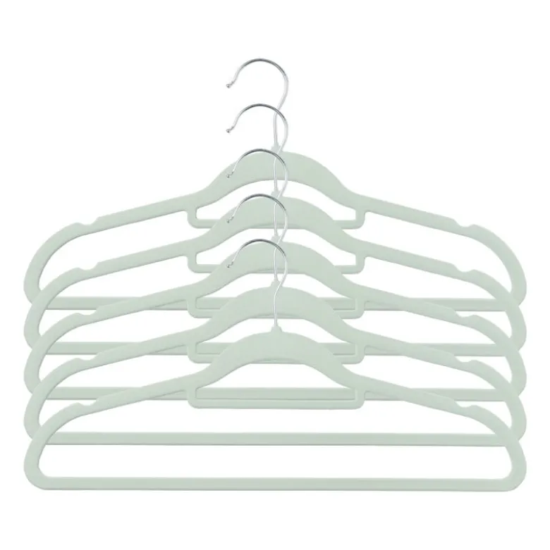 Kledinghanger vilt - groen - set van 5
