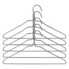 Kleerhangers - zwart - set van 5