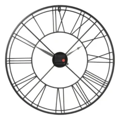Klok Boston zwart - ø57 cm