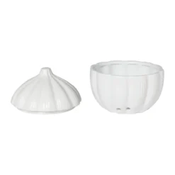 Knoflook pot - wit - ø15.2x15.8 cm