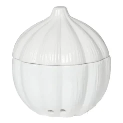 Knoflook pot - wit - ø15.2x15.8 cm