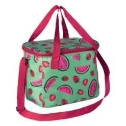 Koeltas watermeloen - groen/roze - 26x21x16 cm