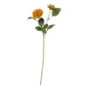 Kunstbloem chrysant rond - oranje - 62 cm