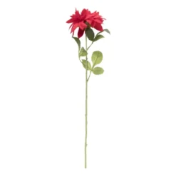 Kunstbloem dahlia - rood - 75 cm