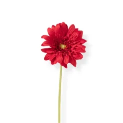 Kunstbloem gerbera - rood - 60 cm