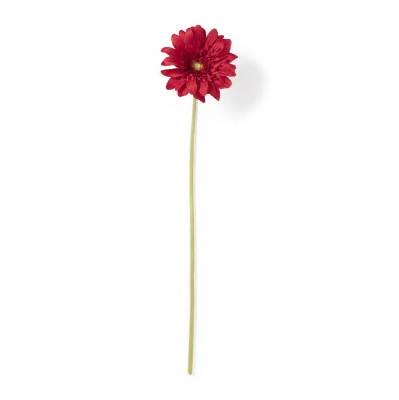 Kunstbloem gerbera - rood - 60 cm