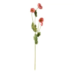 Kunstbloem klaproos - roze - 60 cm