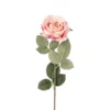 Kunstbloem roos - roze - 64 cm