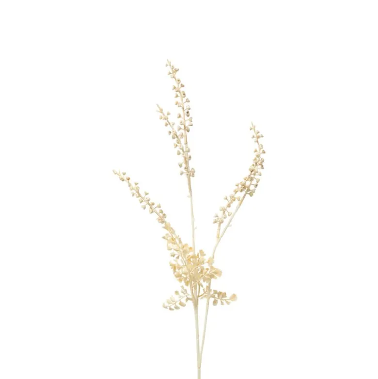 Kunsttak mini bolletjes - beige - 74 cm