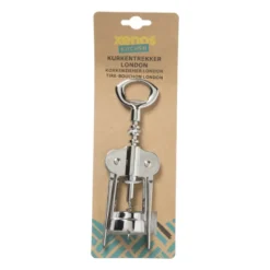 Kurkentrekker London - zilverkleurig - 19.5 cm
