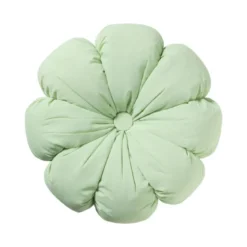 Kussen bloem - groen - ø42 cm